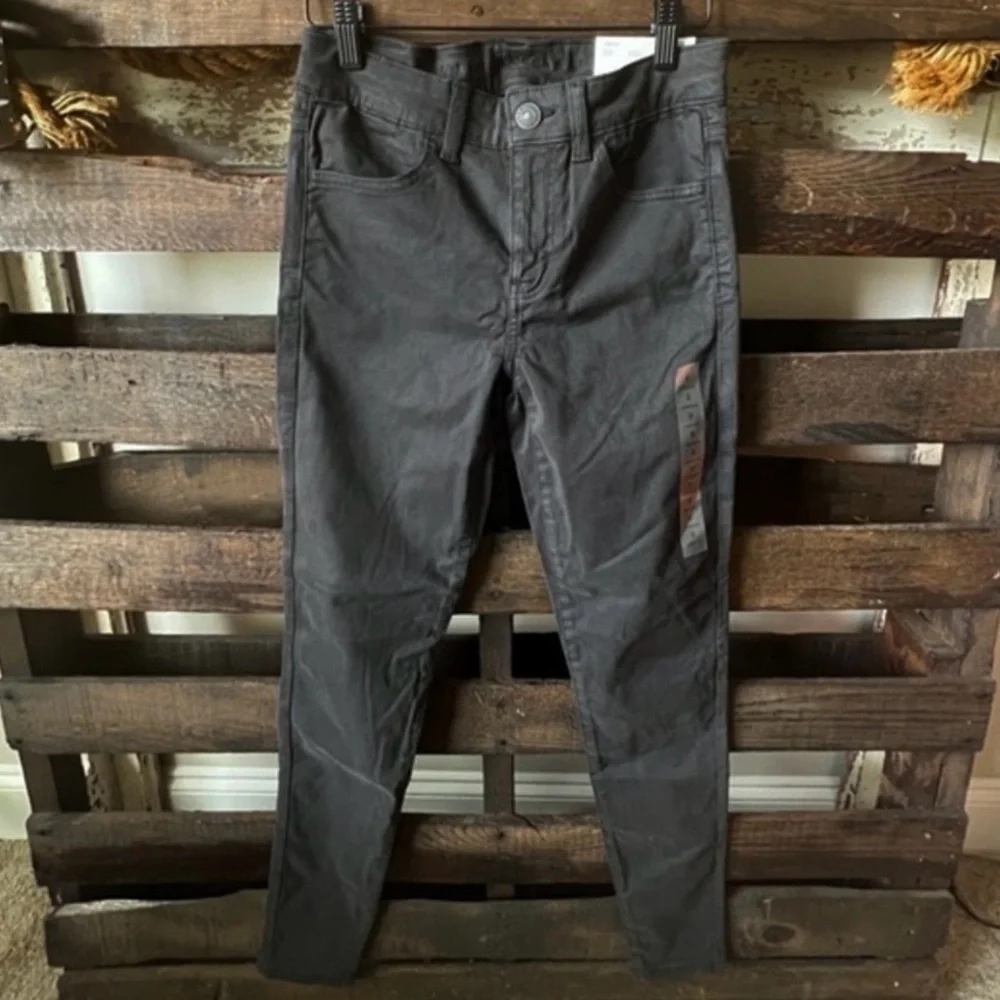 🟠NWT AMERICAN EAGLE Stretch Jegging Jean in BLACK Sz 2